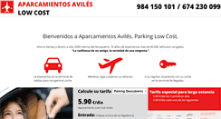 Desktop Screenshot of aparcamientosaviles.com