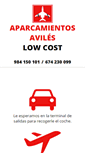 Mobile Screenshot of aparcamientosaviles.com